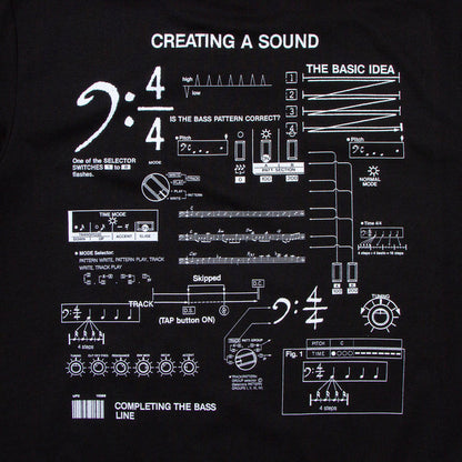 303 Sound Back Print - Tshirt - Black