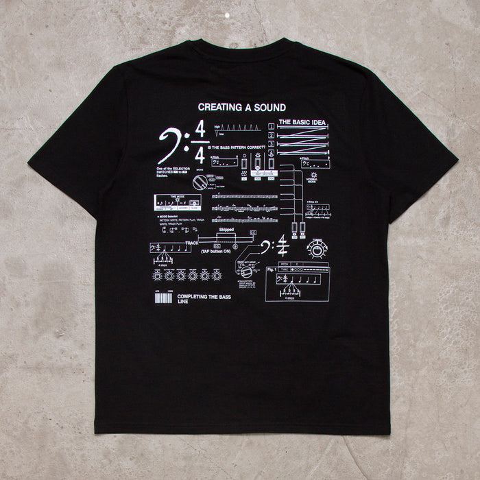 303 Sound Back Print - Tshirt - Black