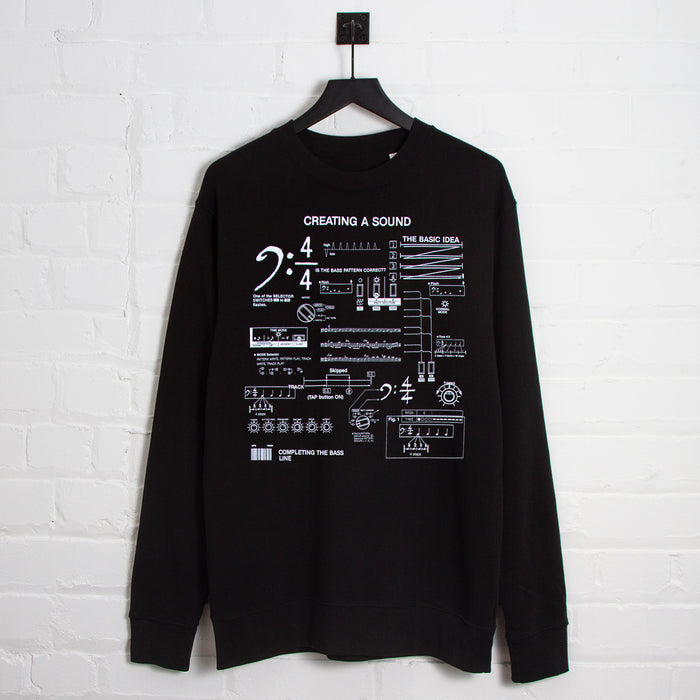 303 Sound Front Print - Sweatshirt - Black
