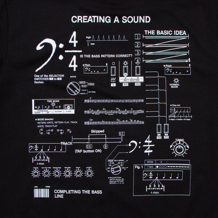 303 Sound Front Print - Sweatshirt - Black