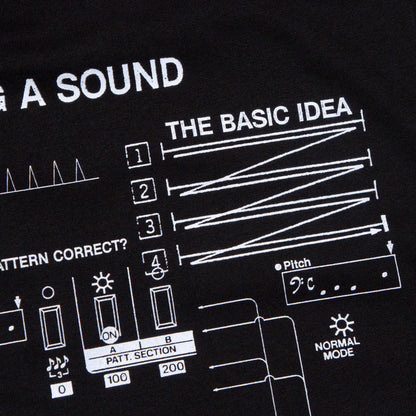 303 Sound Front Print - Sweatshirt - Black