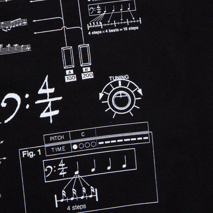 303 Sound Front Print - Sweatshirt - Black