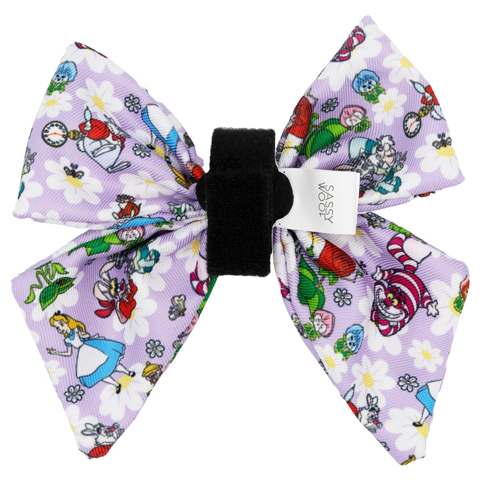 Dog Sailor Bow - Alice in Wonderland (Purple)