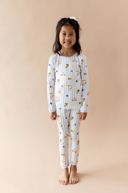 Long Sleeve Pajamas in Amalfi Coast