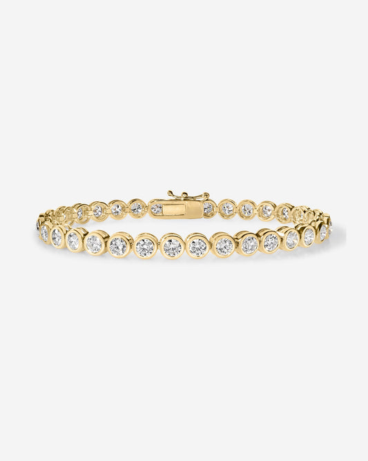 Bezel Diamond Tennis Bracelet