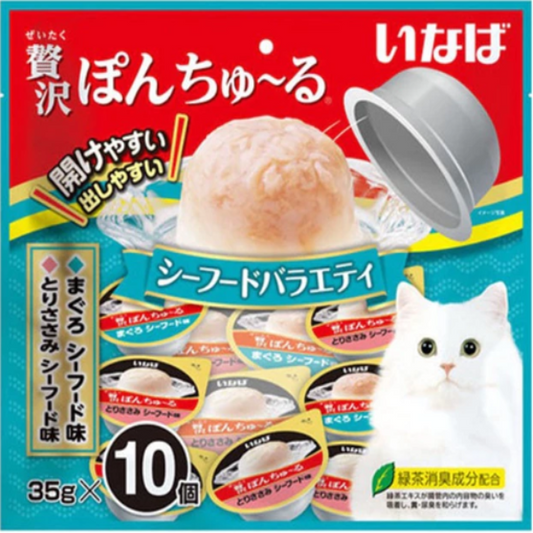 Ciao - Zeitaku Pon Churu 10P Seafood Variety (TSC-119) 35gx10