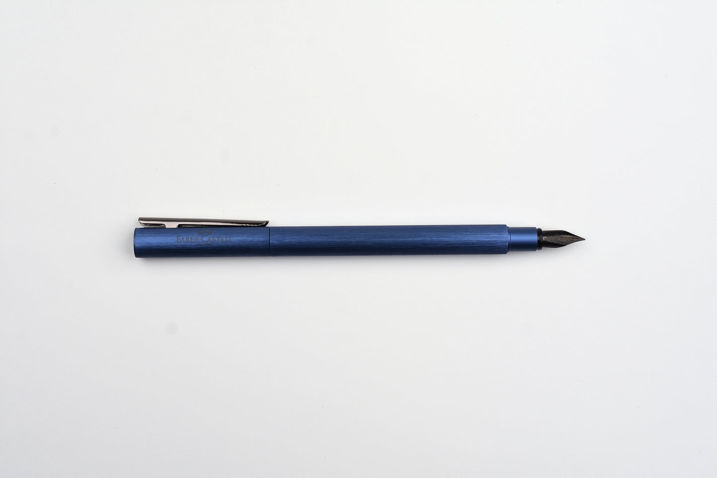 Faber-Castell - Design Neo Slim Fountain Pen - Dark Blue Aluminum