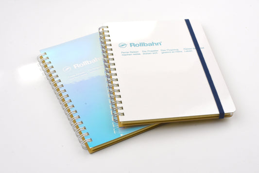 Delfonics Rollbahn Spiral Notebook - Pocket Memo Large - Metallic