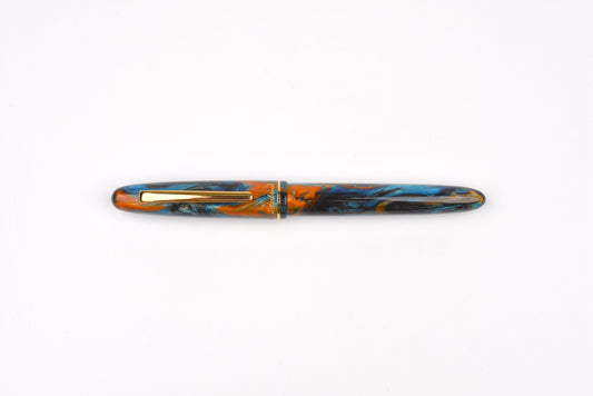Esterbrook x BUNGUBOX Estie Diamondcast Fountain Pen - Kachofugetsu Collection - Kingfisher - Limited Edition