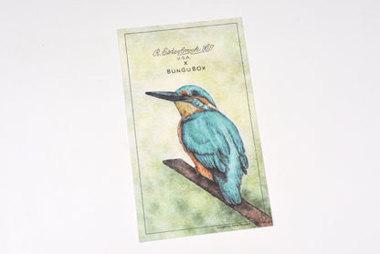 Esterbrook x BUNGUBOX Blotter Paper - Kachofugetsu Collection - Kingfisher - Limited Edition