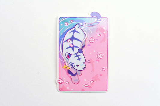 Ameruu Sticker - Water Tiger in Sakura