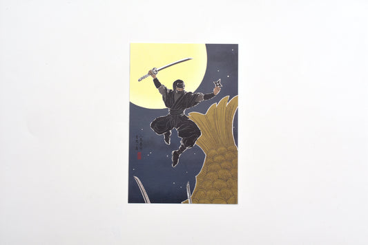 Cozyca - Shikanone - Foil-stamped Postcard - Moonlight Shinobi