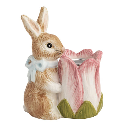 Bunny ceramic taper holder