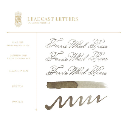 Ferris Wheel Press - Leadcast Letters