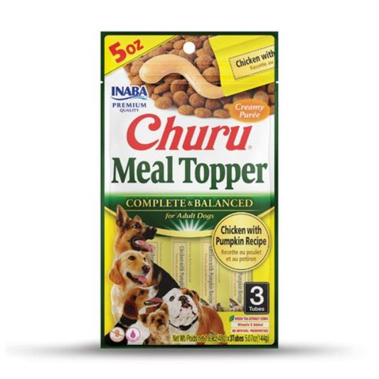 Inaba - CHURU MEAL TOPPER Chicken with Pumpkin Recipe - 3 Tubes
