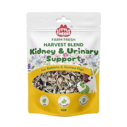 Little Cheeks - Farm Fresh Harvest Blend Kidney & Urinary Support 50g for Rabbits& Guinea Pigs