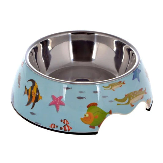 Lepets - Mellamine Pet Bowl - Fish - Large