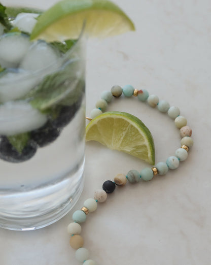 Amazonite Bead Necklace