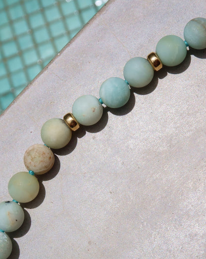 Amazonite Bead Necklace