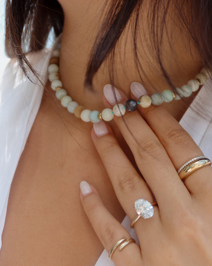 Amazonite Bead Necklace