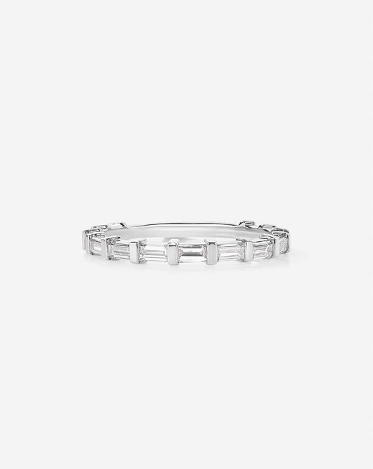 Baguette Bar 3/4 Diamond Band