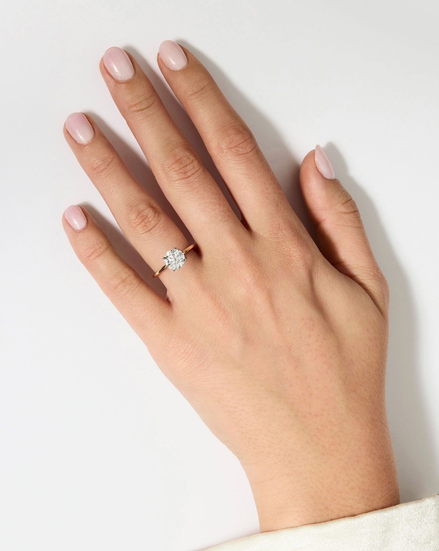 2.52 Round Lab Diamond in Whisper Thin® Hidden Halo