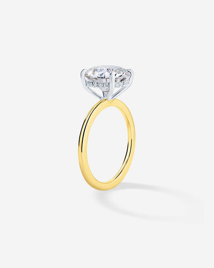 4.11 Round Lab Diamond in Whisper Thin® Hidden Halo
