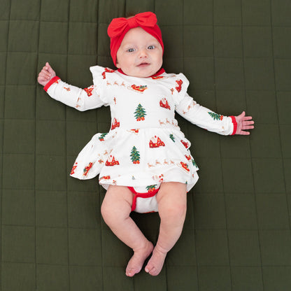 Bow Headband in Cardinal