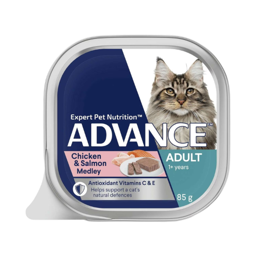 Advance - Adult Cat Chicken and Salmon Medley - Wet - 7X85g