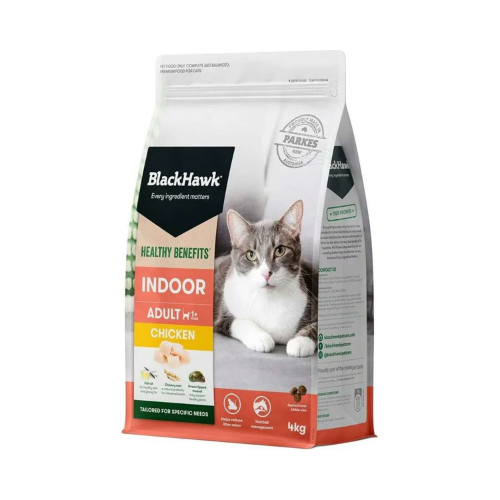 Black Hawk - Healthy Benefits Indoor Chicken Dry Cat Food 4kg