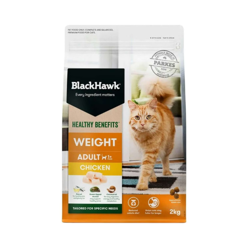 Black Hawk - Healthy Benefits Weight Chicken Adult Cat Food 2kg