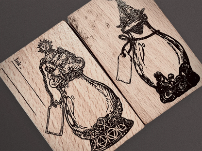 Dominant Industry - A Log of Elixir - Wood Stamp
