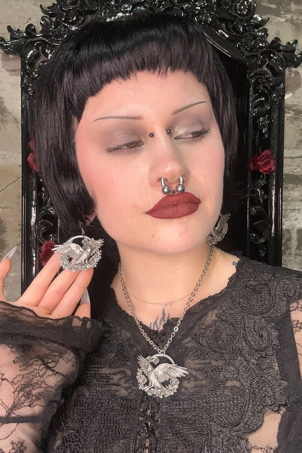 A Murder in the Roses Earrings