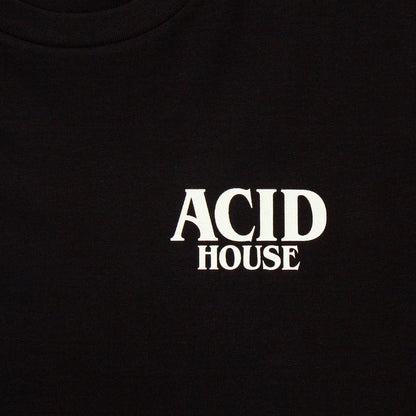 Acid House Premium Back Print - Tshirt - Black