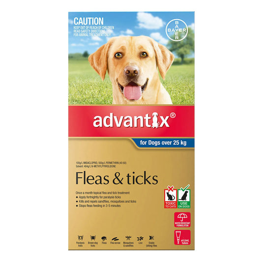 Advantix - For Extra Large Dogs Over 25Kg (Blue)