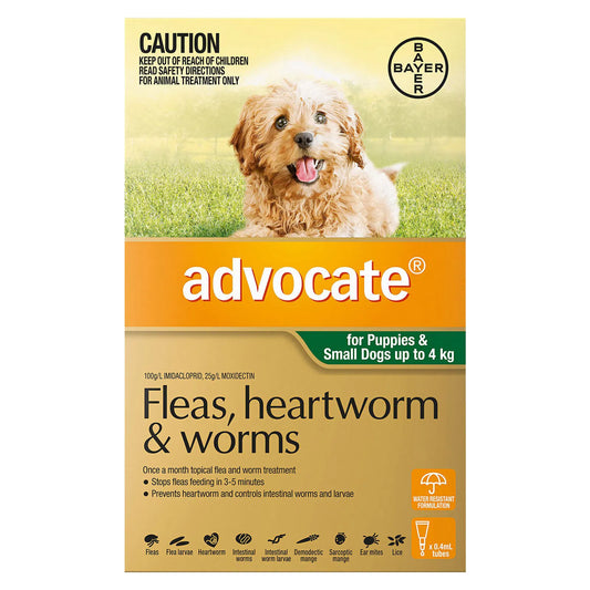 Advocate - For Dogs up to 4 kg (Small Dogs/Pups) Green