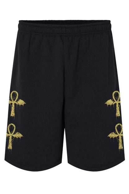 Batwing Ankh Sweat Shorts [Unisex]