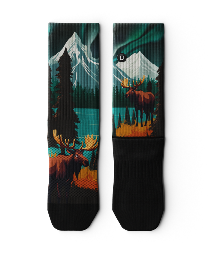 Antlers Athletic Crew Socks