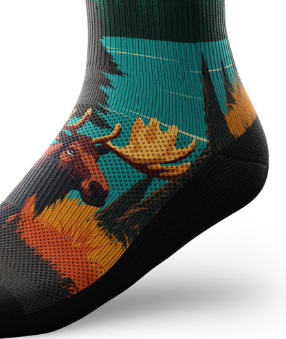 Antlers Athletic Crew Socks