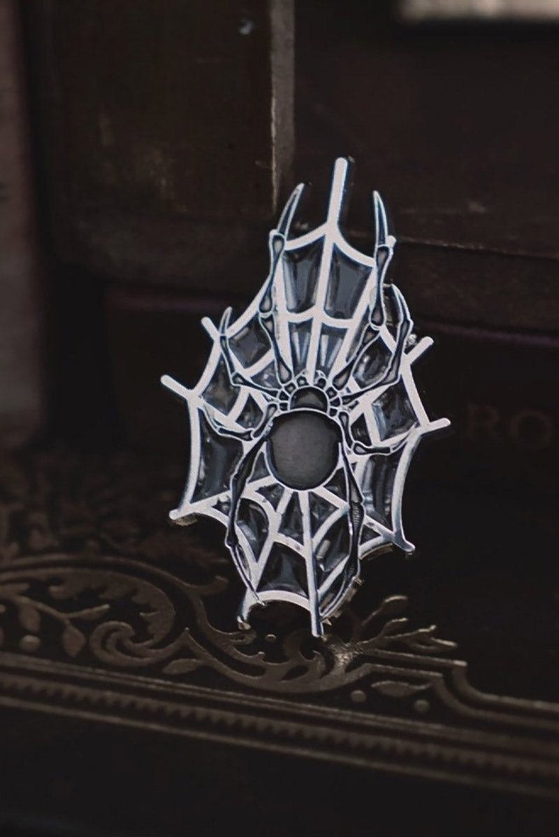 Arachnophobia Enamel Pin