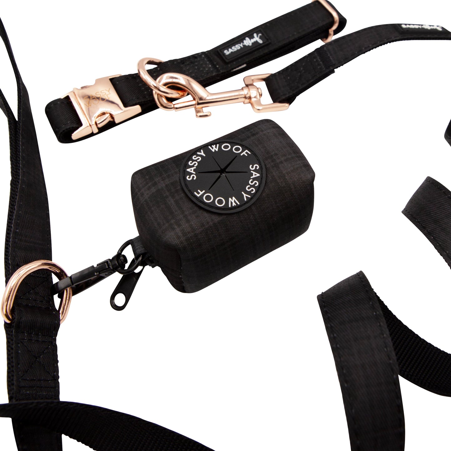 Dog Collar Three Piece Bundle - Baby Got Black