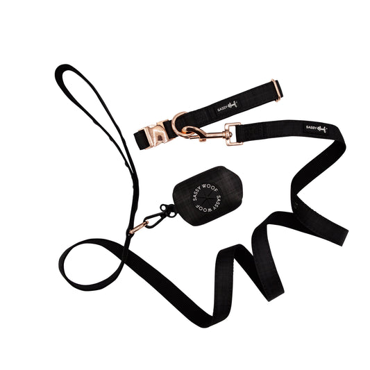 Dog Collar Three Piece Bundle - Baby Got Black