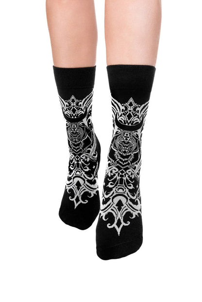 Bat Baroque Jacquard Socks