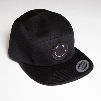 BB Smiley - 5 Panel Cap - Black