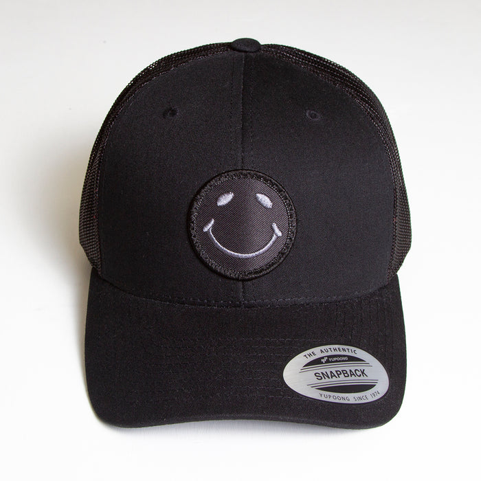 BB Smiley - Trucker Cap - Black