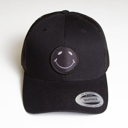 BB Smiley - Trucker Cap - Black