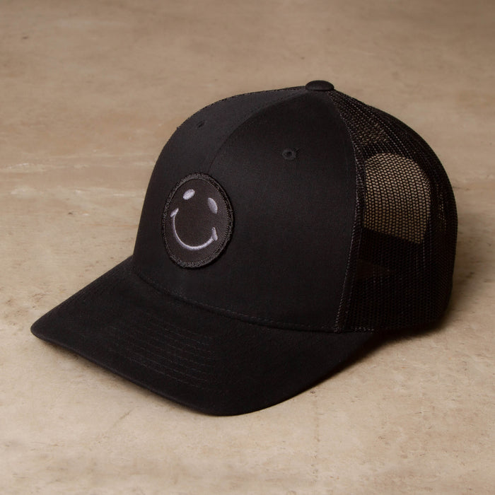 BB Smiley - Trucker Cap - Black