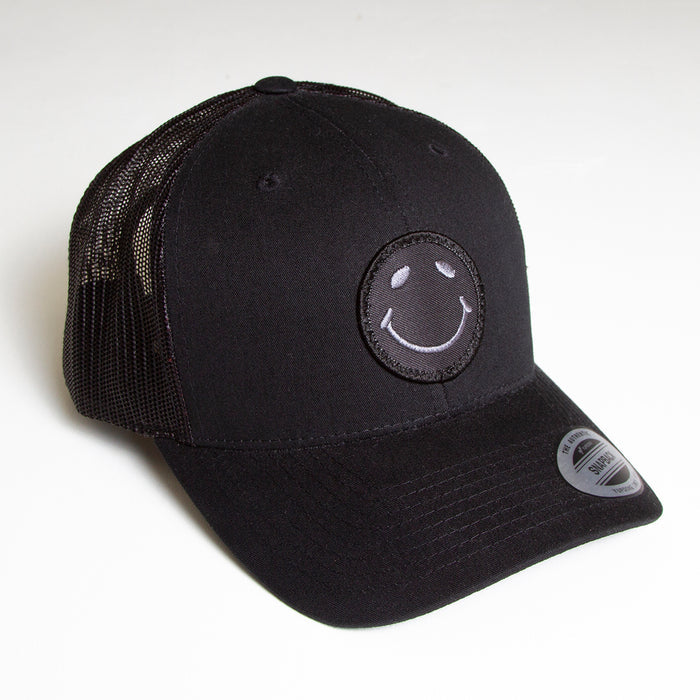 BB Smiley - Trucker Cap - Black