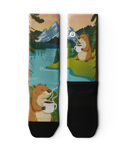 Beaver Buzz Athletic Crew Socks