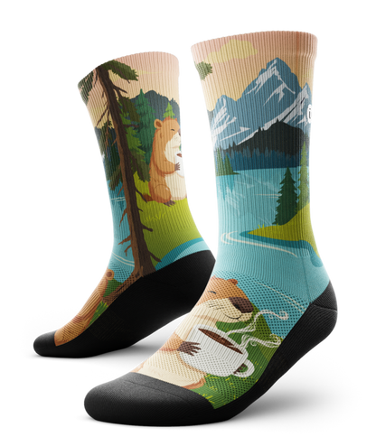 Beaver Buzz Athletic Crew Socks